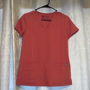 FIGS 3 Pocket Scrub Top XXS Quartz